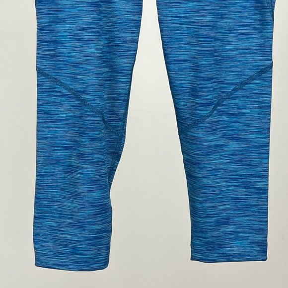 Outdoor Voices Womens Kneecap Warmup Leggings Crop Capri Blue Space Dye size XS - Picture 4 of 10